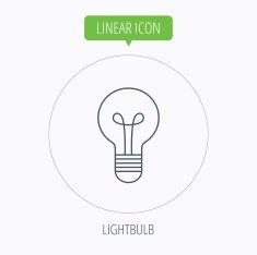 Lamp icon Idea and solution sign N12