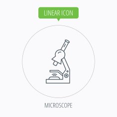Microscope icon Medical laboratory equipment N10