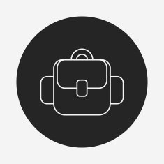 backpack line icon N12