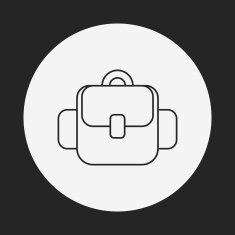 backpack line icon N14