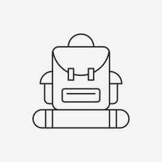 backpack line icon N19