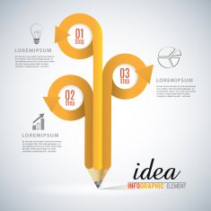 Idea infographic vetor