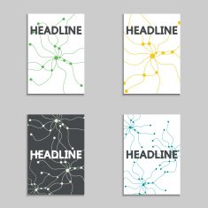 Brochures layout data stream concept N2