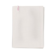 Clipped pile of squared sheets notebook paper