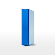 3d blue alphabet I