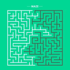 modern square labyrinth