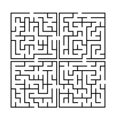 simple square labyrinth