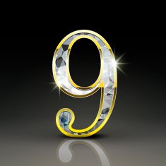 3d gorgeous diamond number 9