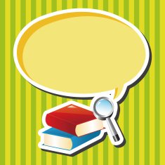 book and Magnifier theme elements N2