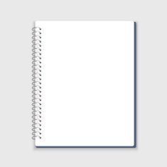 Vector spiral notepad