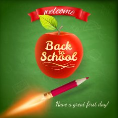 Back to School background EPS 10 N34