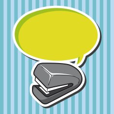stationary stapler theme elements vector eps N7