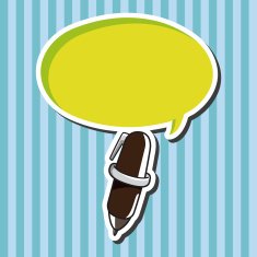 stationery pen theme elements vector eps N4
