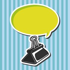 stationary spring clip theme elements vector eps N4