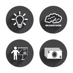 Presentation billboard brainstorm Cash money N7
