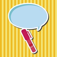 stationery pen theme elements vector eps N6