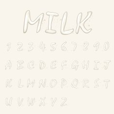 milk alphabets and numbers collection N2
