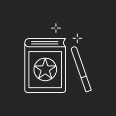 magic book line icon N8