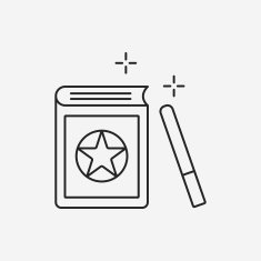 magic book line icon N10
