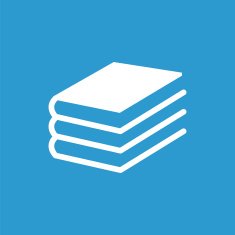 book icon isolated white on the blue background N4