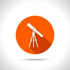 Telescope web icon vector illustration N12