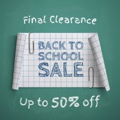 Back to School curved paper banner N3