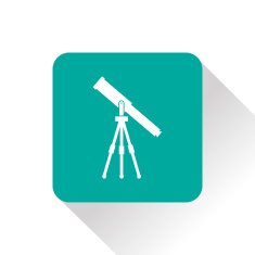 Telescope web icon vector illustration N14