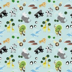 adorable animals seamless background