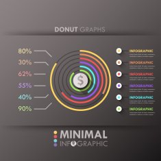 Modern infographics options banner N80
