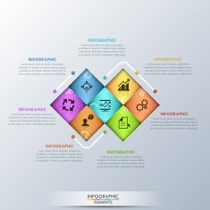 Modern infographic option banner N8