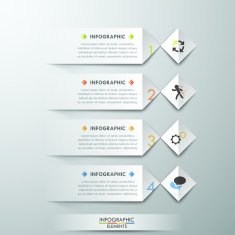 Modern infographics options banner N88
