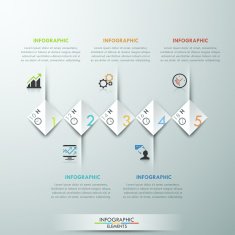 Modern infographics options banner N89
