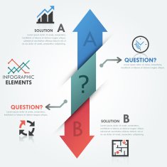 Modern infographics options banner N92