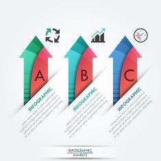 Modern infographics options banner N97