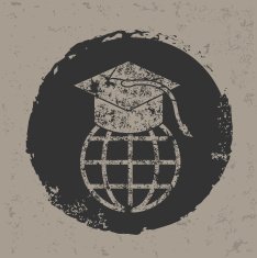 Education design on grunge background vector