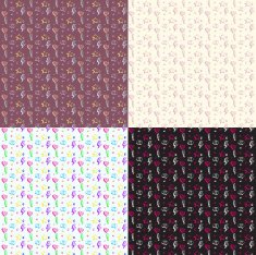 Hello Gorgeous - Seamless Hand-drawn Comic Patterns N2