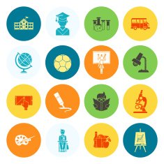 school and education icons N451