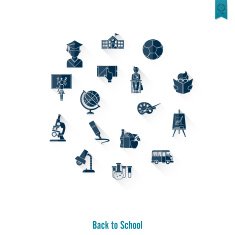 school and education icons N458