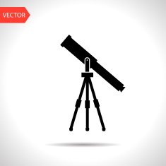 Telescope web icon vector illustration N15