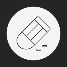 eraser line icon N5