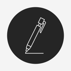 pen pencil line icon N25