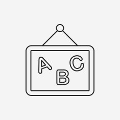 black board line icon N5
