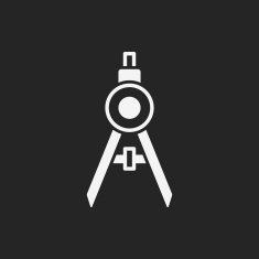Stationery compasses icon N7