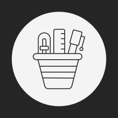 pen pencil line icon N48