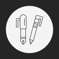 pen pencil line icon N52