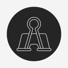 Clip line icon N17