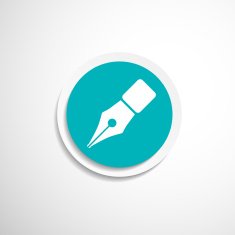 Fountain pen icon business write symbol N10