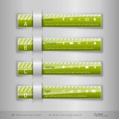 Modern business tabs - template for web design or