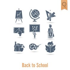 school and education icons N486
