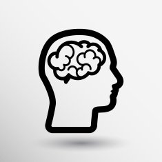 Head brain icon think design over vector illustration N8
